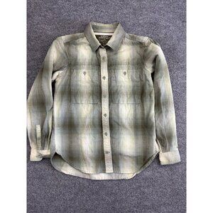 REI Wallace Lake Flannel Women's Small Plaid Long Sleeve Outdoor Cotton